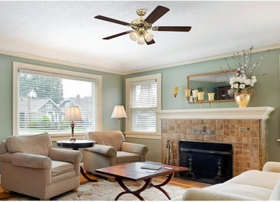 Westinghouse Lighting Vintage 52 Inch Five Blade Indoor Ceiling Fan With Dimmable LED Light Fixture