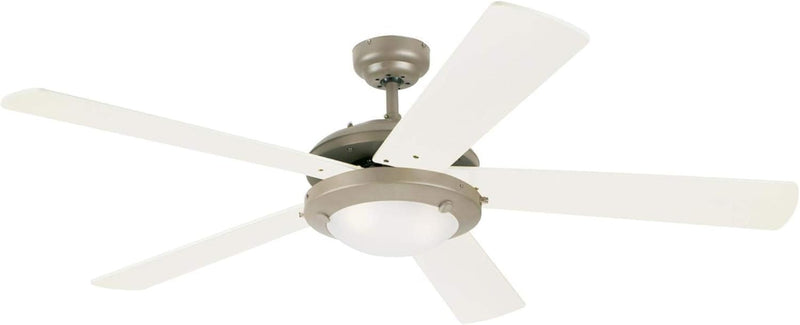 Westinghouse Lighting Comet 52 Inch Five Blade Indoor Ceiling Fan With Dimmable LED Light Fixture