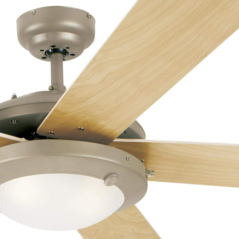 Westinghouse Lighting Comet 52 Inch Five Blade Indoor Ceiling Fan With Dimmable LED Light Fixture