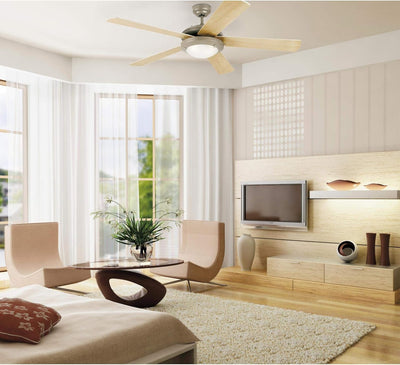 Westinghouse Lighting Comet 52 Inch Five Blade Indoor Ceiling Fan With Dimmable LED Light Fixture