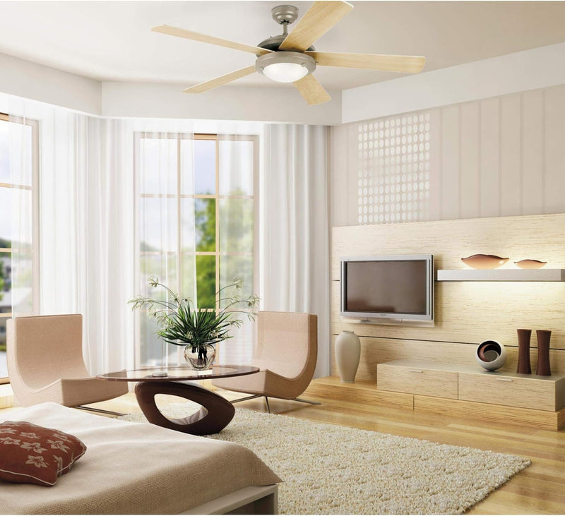 Westinghouse Lighting Comet 52 Inch Five Blade Indoor Ceiling Fan With Dimmable LED Light Fixture