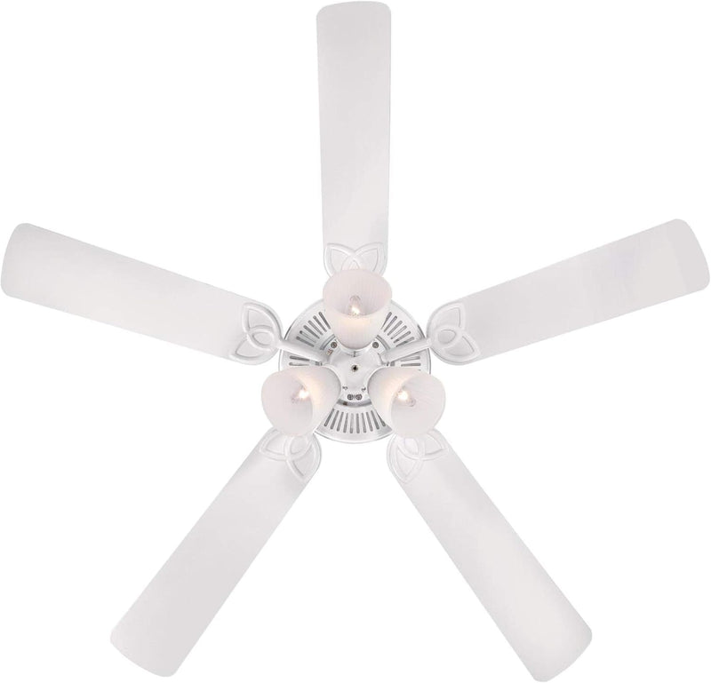 Westinghouse Lighting Vintage 52 Inch Five Blade Indoor Ceiling Fan With Dimmable LED Light Fixture