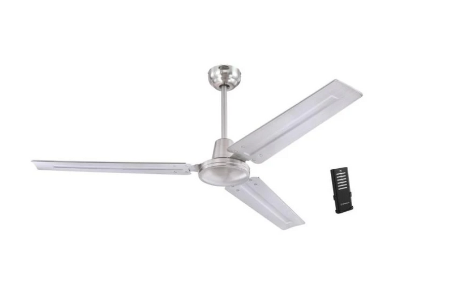 Jax Industrial Style 56 Inch Three Blade Indoor Ceiling Fan Remote