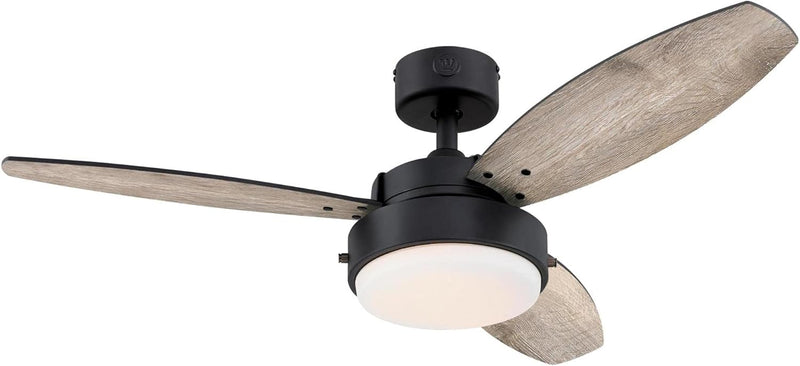 Westinghouse Lighting Alloy 42 Inch Three Blade Indoor Ceiling Fan With LED Light Fixture