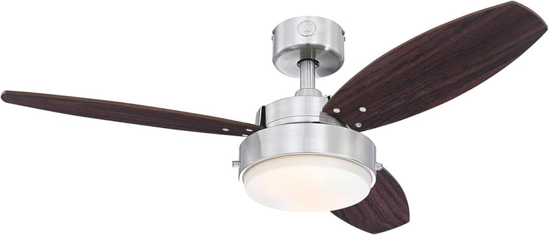 Westinghouse Lighting Alloy 42 Inch Three Blade Indoor Ceiling Fan With LED Light Fixture