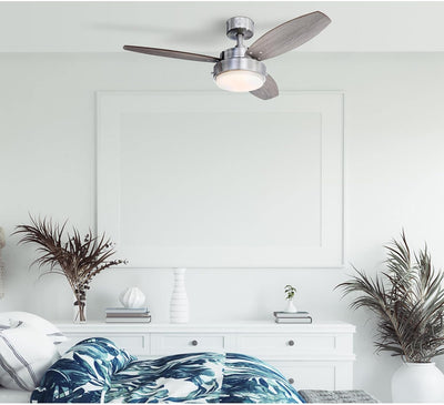 Westinghouse Lighting Alloy 42 Inch Three Blade Indoor Ceiling Fan With LED Light Fixture