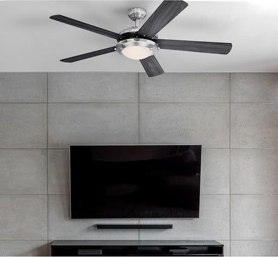 Westinghouse Lighting Comet 52 Inch Five Blade Indoor Ceiling Fan With Dimmable LED Light Fixture