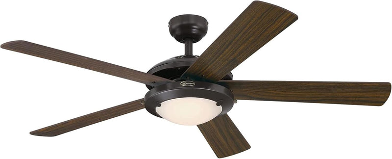 Westinghouse Lighting Comet 52 Inch Five Blade Indoor Ceiling Fan With Dimmable LED Light Fixture