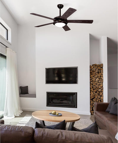 Westinghouse Lighting Comet 52 Inch Five Blade Indoor Ceiling Fan With Dimmable LED Light Fixture
