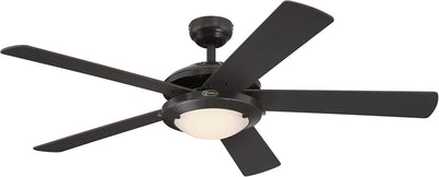 Westinghouse Lighting Comet 52 Inch Five Blade Indoor Ceiling Fan With Dimmable LED Light Fixture