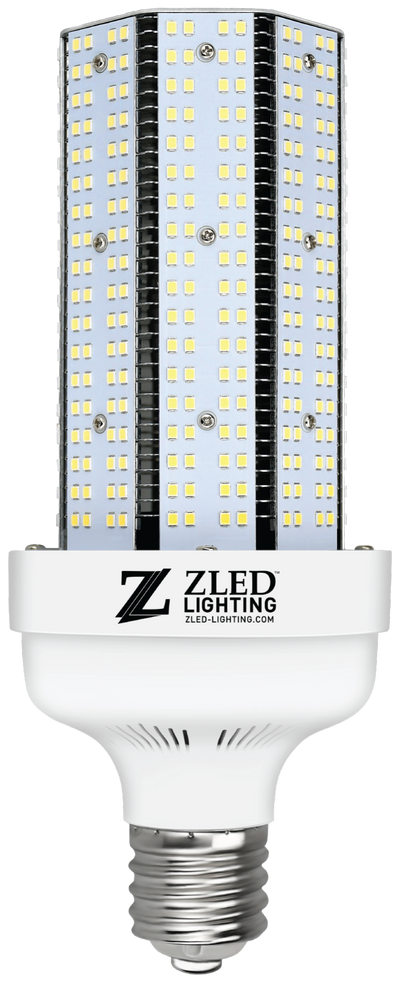 ZLED Lighting 100/80/60/50 Watt E26 120/277V High Efficiency LED Selectable Corn Lamp 3000K Warm White