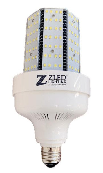 ZLED Lighting 40/30/25/15 Watt EX39 480V High Efficiency LED Selectable Corn Lamp 3000K Warm White
