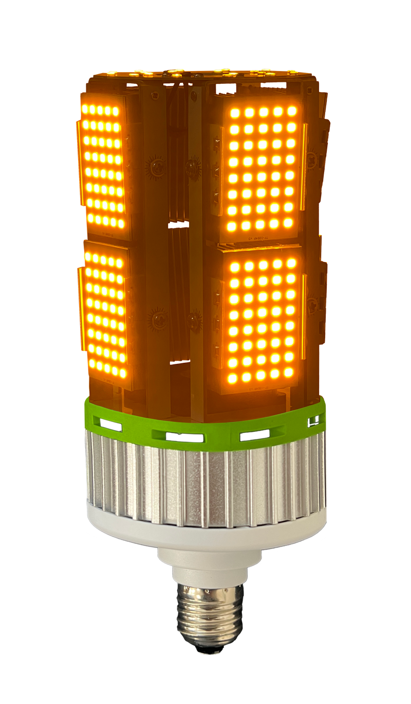 ZLED Lighting 60 Watt Turtle Friendly Amber LED 100-277V Directional Corn Cob Lamp Amber  