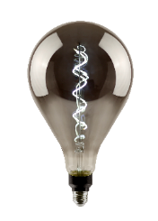 Green Creative 4.5 Watt Deco A50 Smoky LED Filament Light Bulb 4000K   