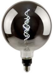 Green Creative 4.5 Watt Deco G63 Smoky LED Filament Light Bulb 4000K   