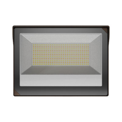 LiteTronics 60/80/100 Watt LED 120-277V Selectable Flood Light Fixture 3000/4000/5000K Selectable Bronze