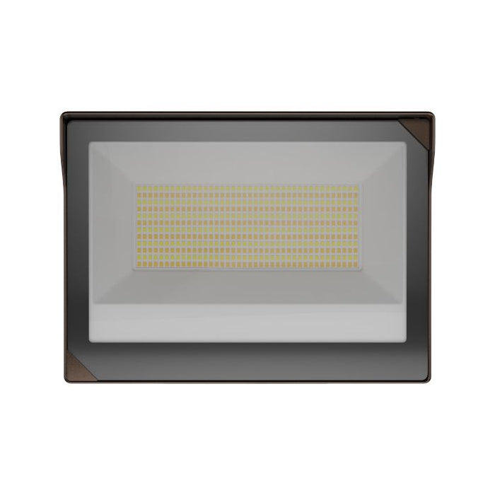 LiteTronics 100/120/150 Watt LED 120-277V Selectable Flood Light Fixture 3000/4000/5000K Selectable Bronze