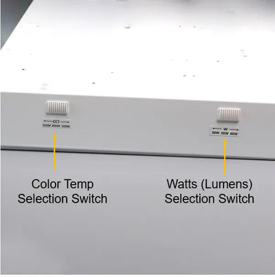 Halco Lighting Technologies 2x4 30/35/40 Watt LED Controls Ready Center Basket Troffer Emergency Battery Backup 3500K/4000K/5000K