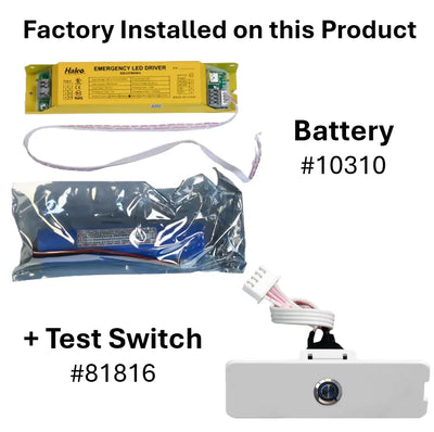 Halco Lighting Technologies 2x4 30/35/40 Watt LED Retrofit Kit Controls Ready Center Basket Troffer Emergency Battery Backup 3500K/4000K/5000K
