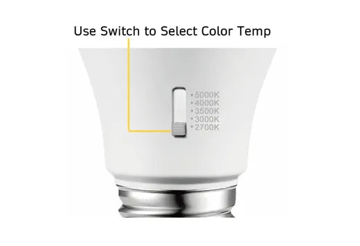 Halco Lighting Technologies 15 Watt LED A19 Dimmable E26 Light Bulb Color Selectable 2700/3000/3500/4000/5000K