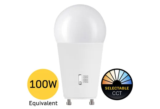Halco Lighting Technologies 15 Watt LED A19 Dimmable GU24 Light Bulb Color Selectable 2700/3000/3500/4000/5000K