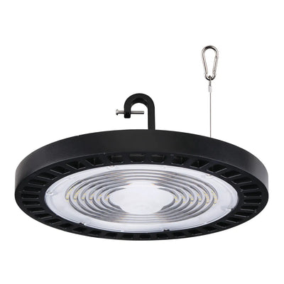 Halco Lighting Technologies 150 Watt 120-277V Essential Round LED High Bay 5000K 5000K Daylight Black
