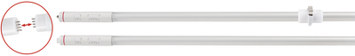 Keystone Technologies 8 Foot 24/32/40 Watt Glass Coated 2 Piece LED T8 Tube Light 3000/3500/4000/5000/6500K