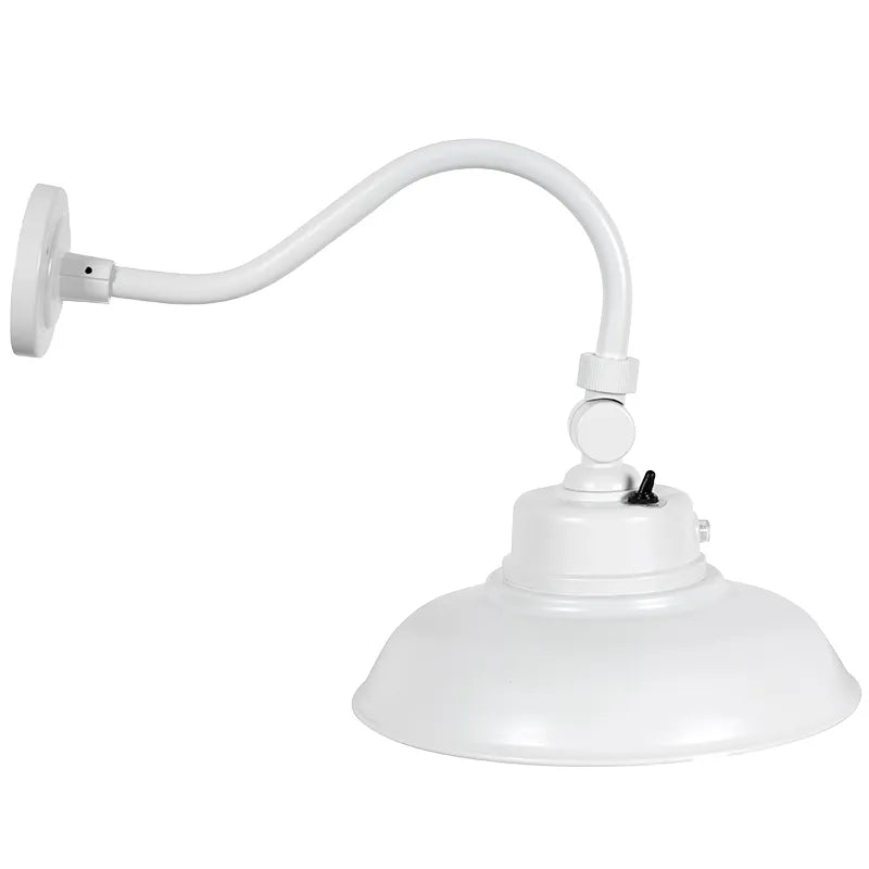 Westgate 40 Watt Gooseneck LED Barn Light Fixture 3000/4000/5000K Selectable White 