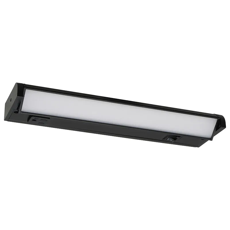 Westgate 18 Inch 8 Watt LED Undercabinet With Receptacles and USB Port Light Fixture 2700/3000/3500/4000/5000K