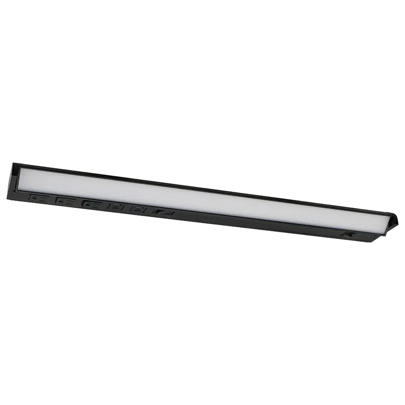 Westgate 24 Inch 12 Watt LED Under Cabinet With Receptacles and USB Port Light Fixture 2700/3000/3500/4000/5000K