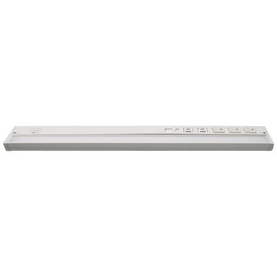 Westgate 24 Inch 12 Watt LED Under Cabinet With Receptacles and USB Port Light Fixture 2700/3000/3500/4000/5000K