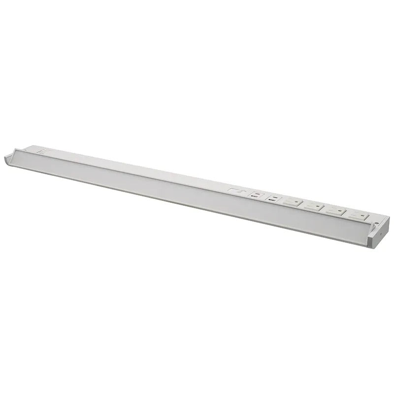 Westgate 32 Inch 16 Watt LED Undercabinet With Receptacles and USB Port Light Fixture 2700/3000/3500/4000/5000K White