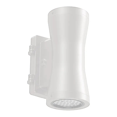 Westgate 7 Inch 18/30/45/60 Watt Outdoor LED Round Cylinder Up/Down Light Fixture 3000/4000/5000K Selectable White