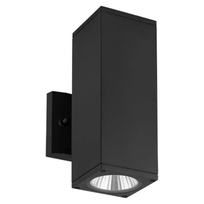 Westgate 4 Inch RGBW Outdoor LED Square Cylinder Up/Down Light Fixture RGBW Black 