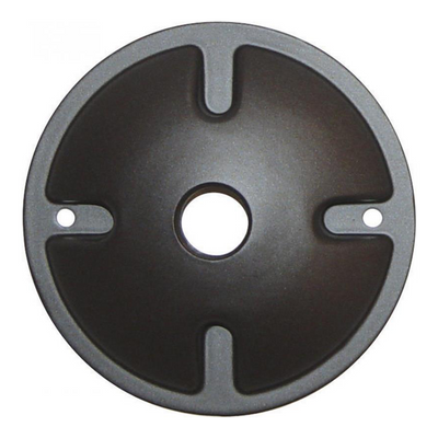 Satco 1 Light Die Cast Mounting Plate For Use With Satco Landscape Floods Dark Gray  