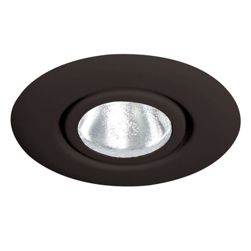 Juno 4 Inch Adjustable Flush Gimbal Ring Trim Black  
