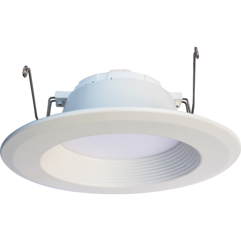 EiKO 5 Inch to 6 Inch 11 Watt 700 Lumen LED Recessed Downlight Retrofit - E26 and GU24 Adapter Included 2700K Warm White White 