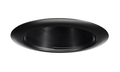 Juno 4 Inch Black Baffle Recessed Lighting Trim Black  