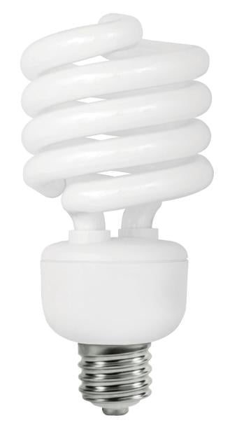 TCP 27 Watt 277V Mogul Base Compact Fluorescent Spiral Light Bulb 2700K Warm White  