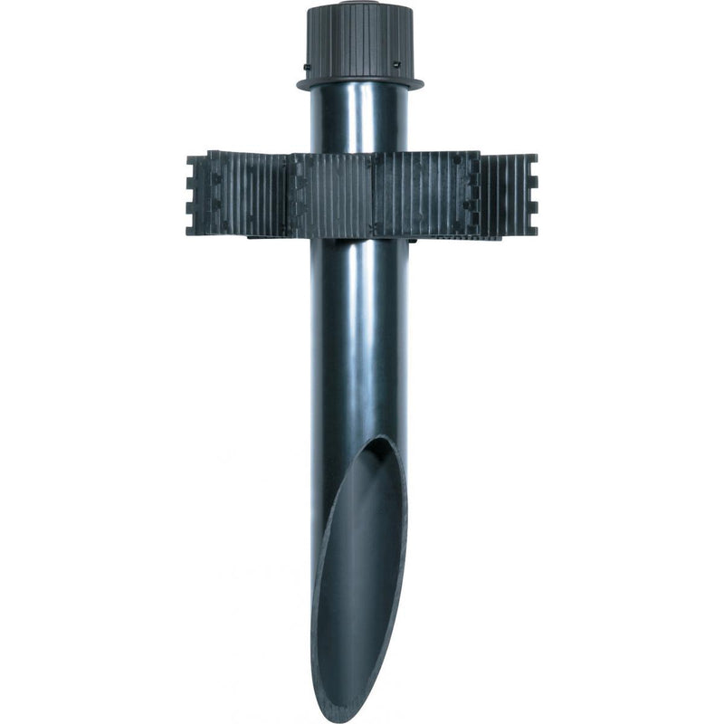 Satco 2 Inch Diameter PVC Mounting Post For Use With Satco Landscape Floods Dark Gray  
