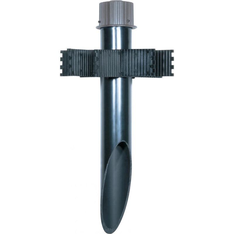 Satco 2 Inch Diameter PVC Mounting Post For Use With Satco Landscape Floods Light Gray  