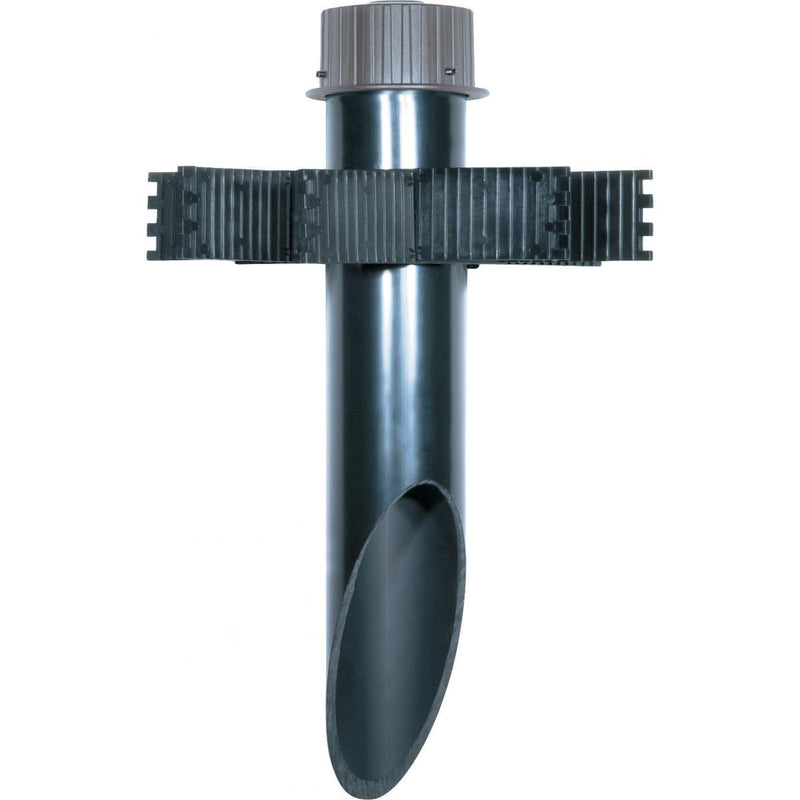 Satco 3 Inch Diameter PVC Mounting Post For Use With Satco Landscape Floods Light Gray  