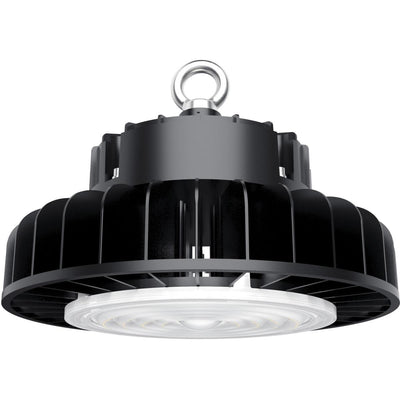 Satco 150 Watt 120-277V IP65 Wet Location Rated LED Round UFO High Bay Light Fixture 5000K Daylight  