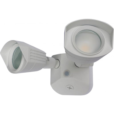 Satco 20 Watt LED 100-277 Volt Dual Head Security Light Switch Control 3000K Warm White White 