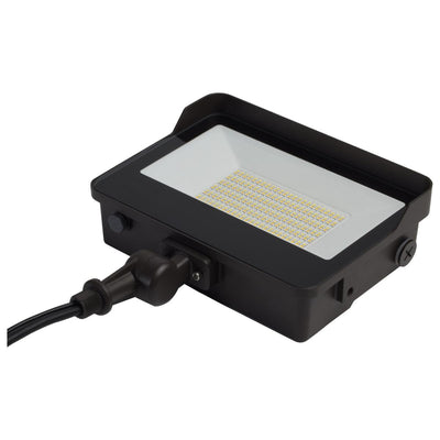 Satco 45/60/80 Watt LED Tempered Glass Selectable Flood Light 3000/4000/5000K   