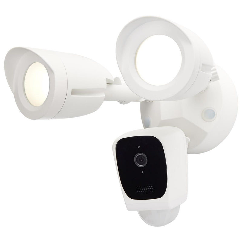 Satco 20 Watt Starfish Bullet Outdoor Smart Security Camera 3000K Warm White White 