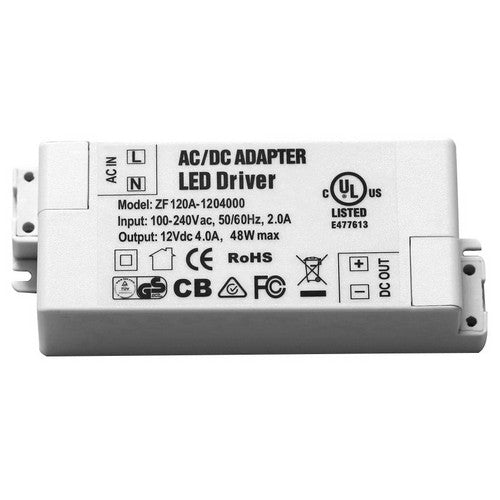 Morris Products 48 Watt LED 12V Linkable Magnetic Base Under Cabinet Hard Wire Power Supply   