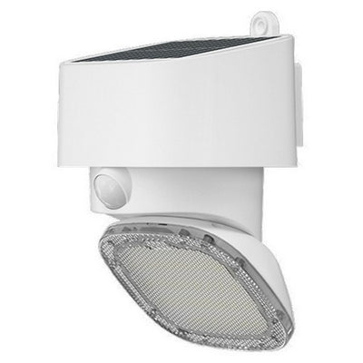 Morris Products 20 Watt LED White Solar Flood Light Fixture 4000K 4000K Cool White White 