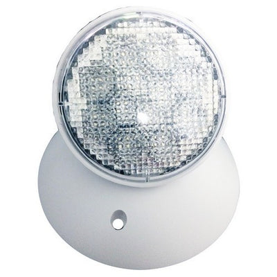 Morris Products 1 Head Remote LED Round Emergency Light Fixture   