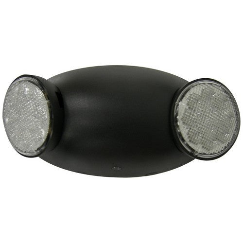 Morris Products Standard Output Emergency Battery Backup LED Round Bug Eyes Light Fixture Black  